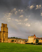 Photo panoramique d'une cathédrale