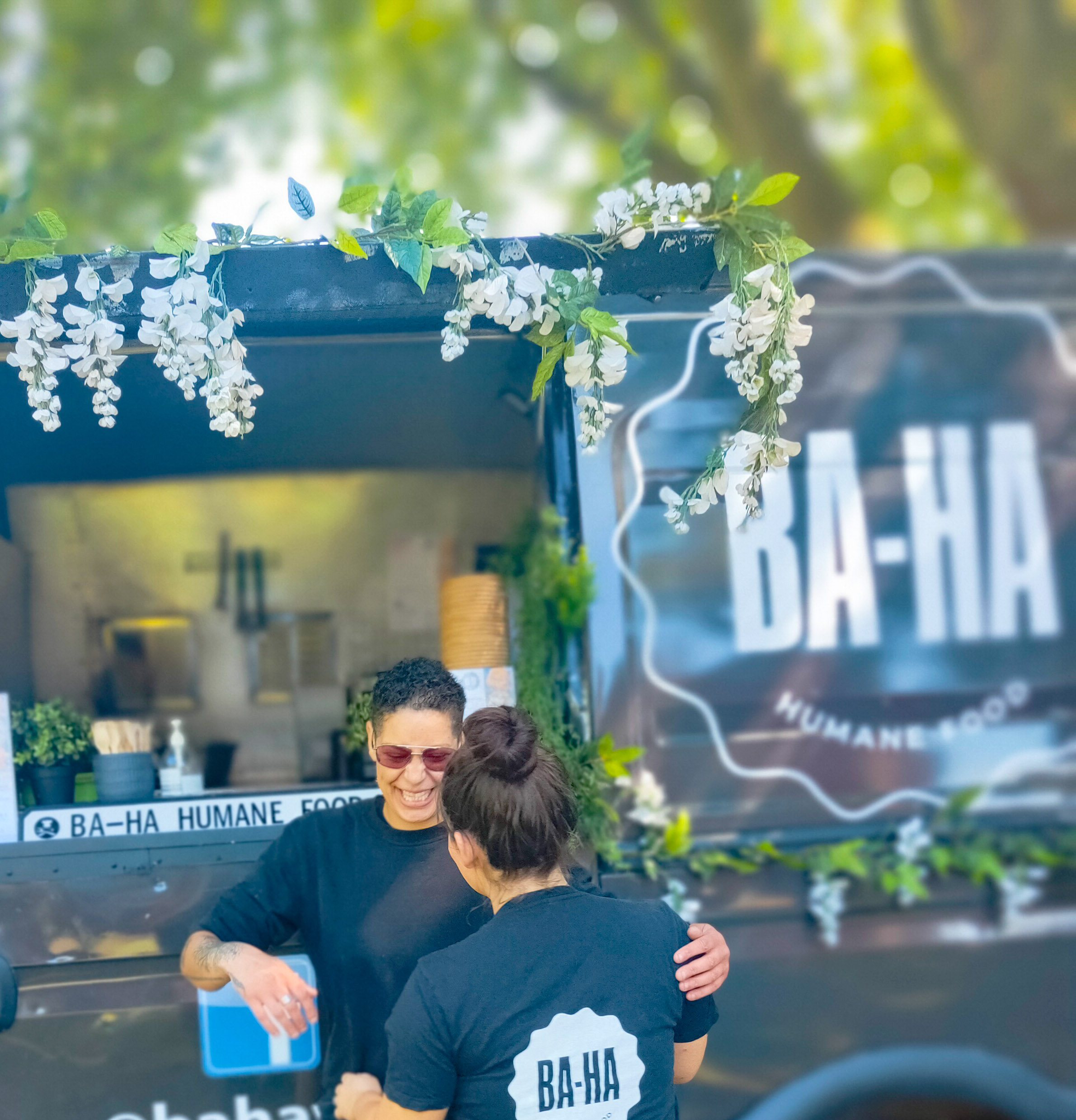 Two chefs opening up shop at BA-HA in Birmingham, a vegan food stall