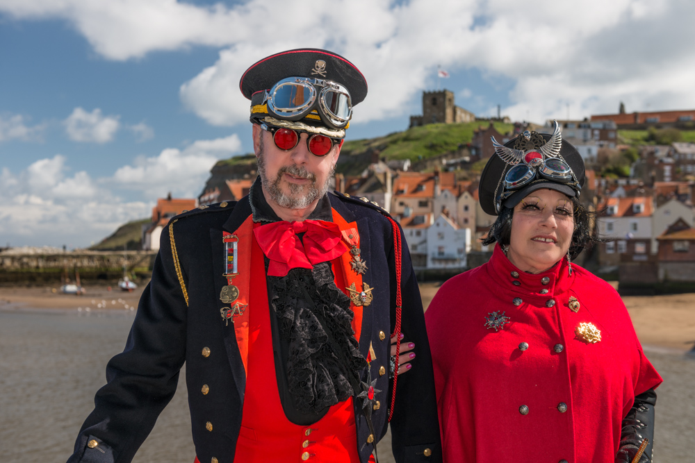 Goths in Whitby harbour