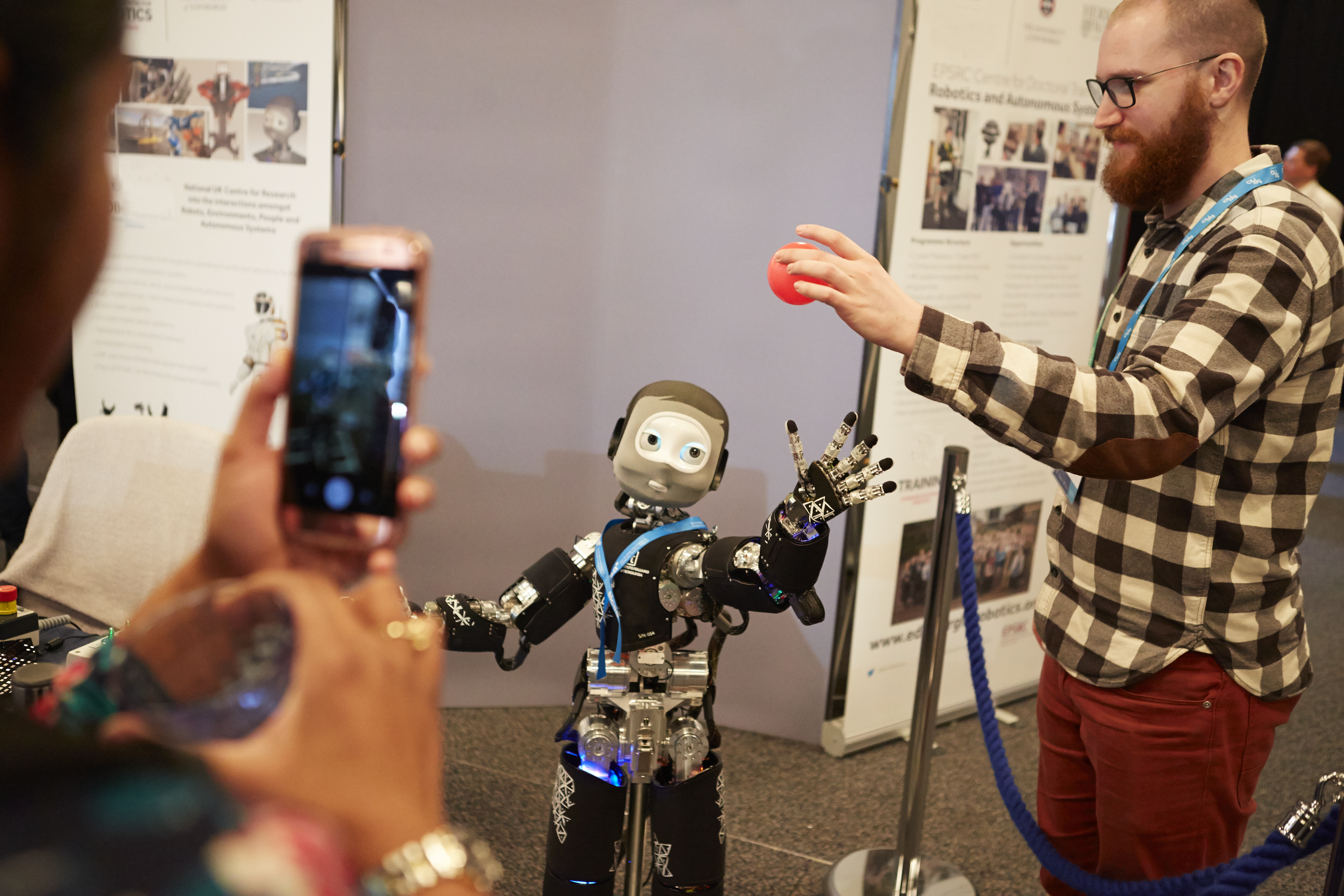 A robot on display at the European Robotics Forum in Edinburgh