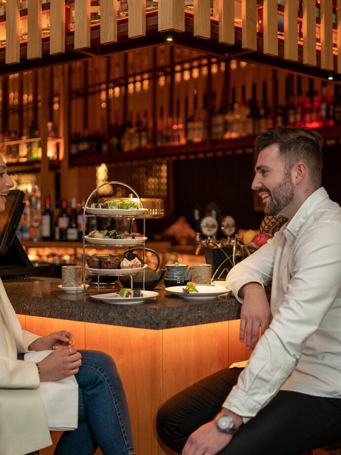 Masterchef runner Up Radha Kaushal-Bolland enjoys Afternoon Tea with a twist.