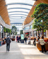 El interior del centro comercial Fosse Park, en Leicester