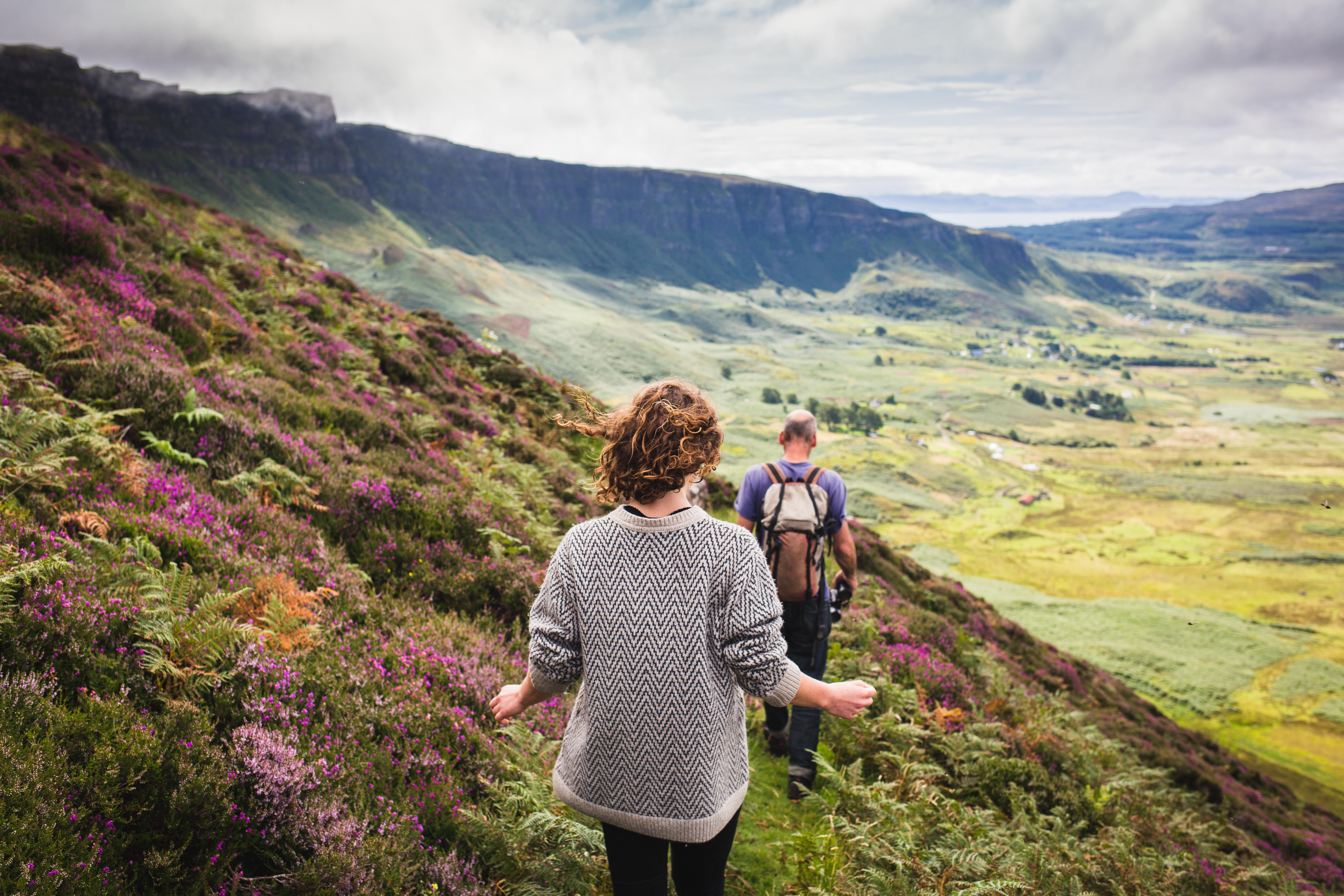 Descent into Cleadale, Isle of Eigg