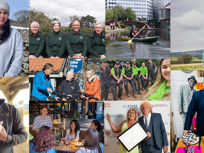 Een collage van de finalisten voor Tourism Superstar 2024