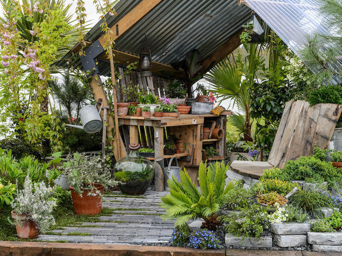 Une exposition de jardins au salon BBC Gardeners' World Live - Spring Fair