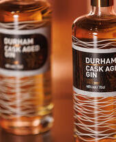 Bottles of Durham Cask Aged Gin in Durham Distillers