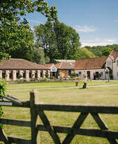 Exterior shot of a country estate