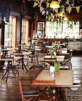 A view across the Mud Dock Restaurant in Bristol