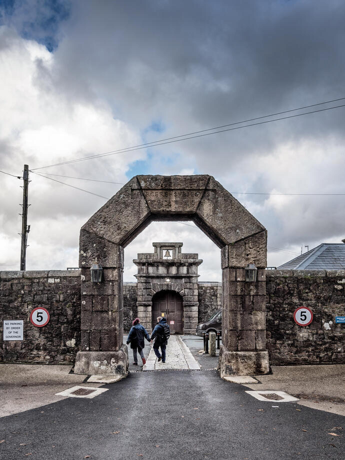 L'extérieur de la prison de Dartmoor