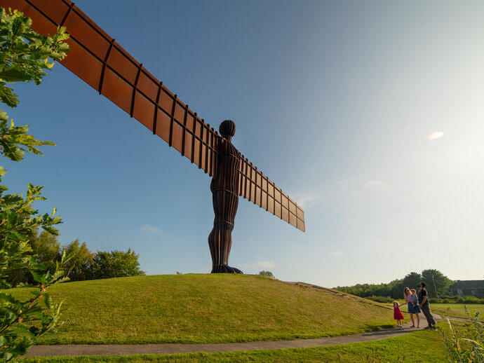 The Angel of the North, an iconic statue in northern England