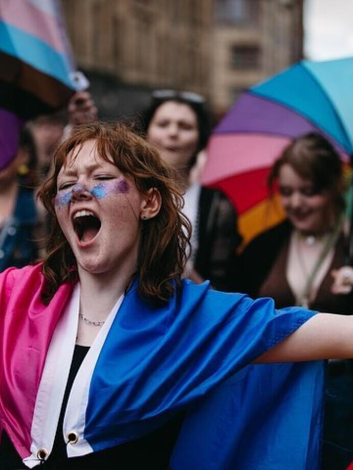 A group of women walking at Pride Glasgow