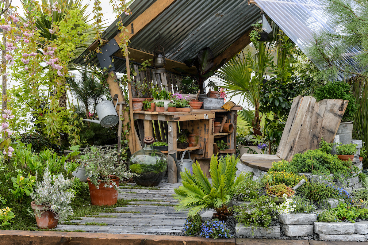 A garden display at BBC Gardeners' World Live - Spring Fair