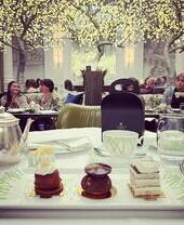 View inside Balmoral hotel restaurant