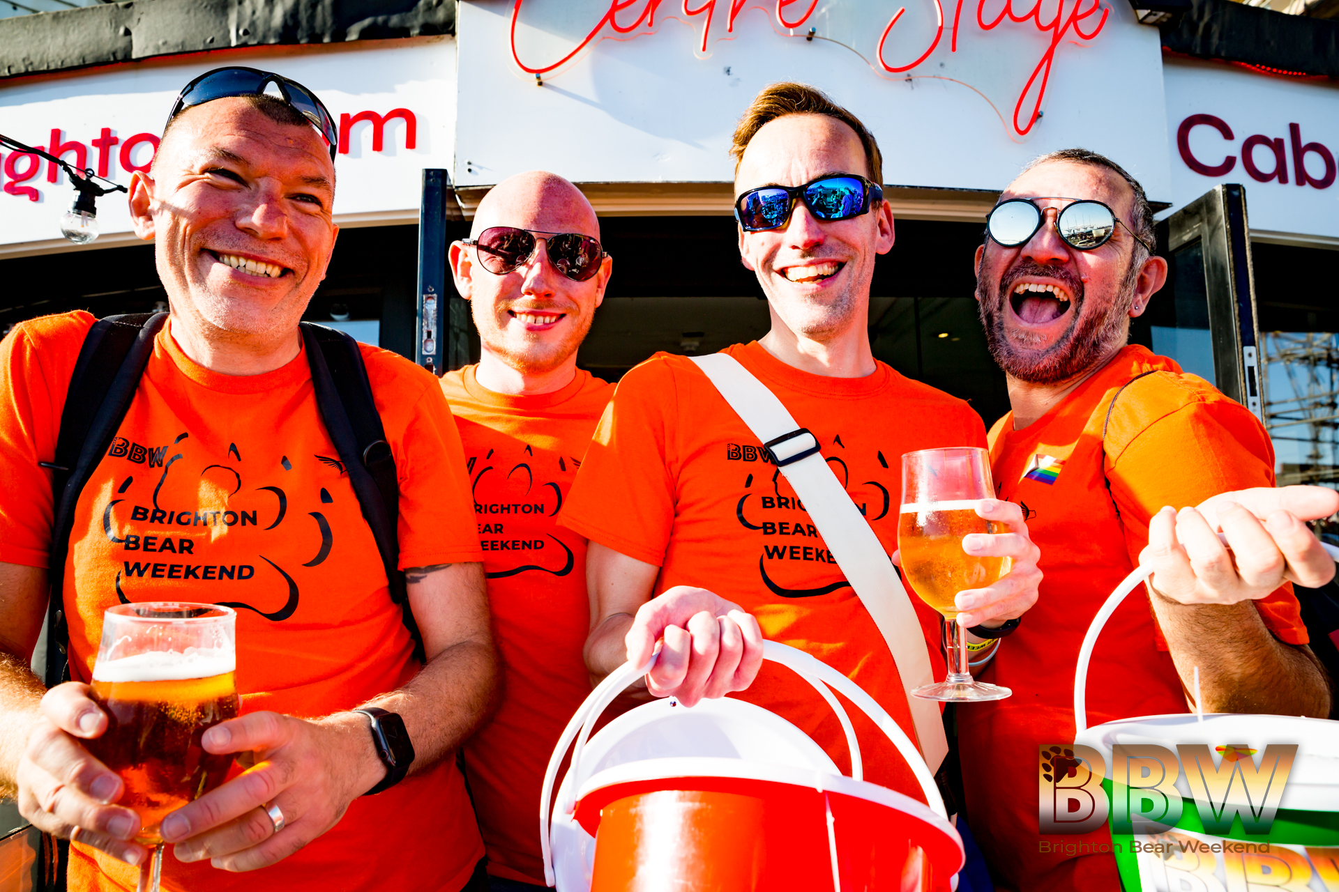 A group of men attending Brighton Bear Weekend