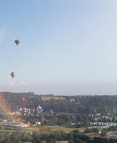 Montgolfières dans le ciel