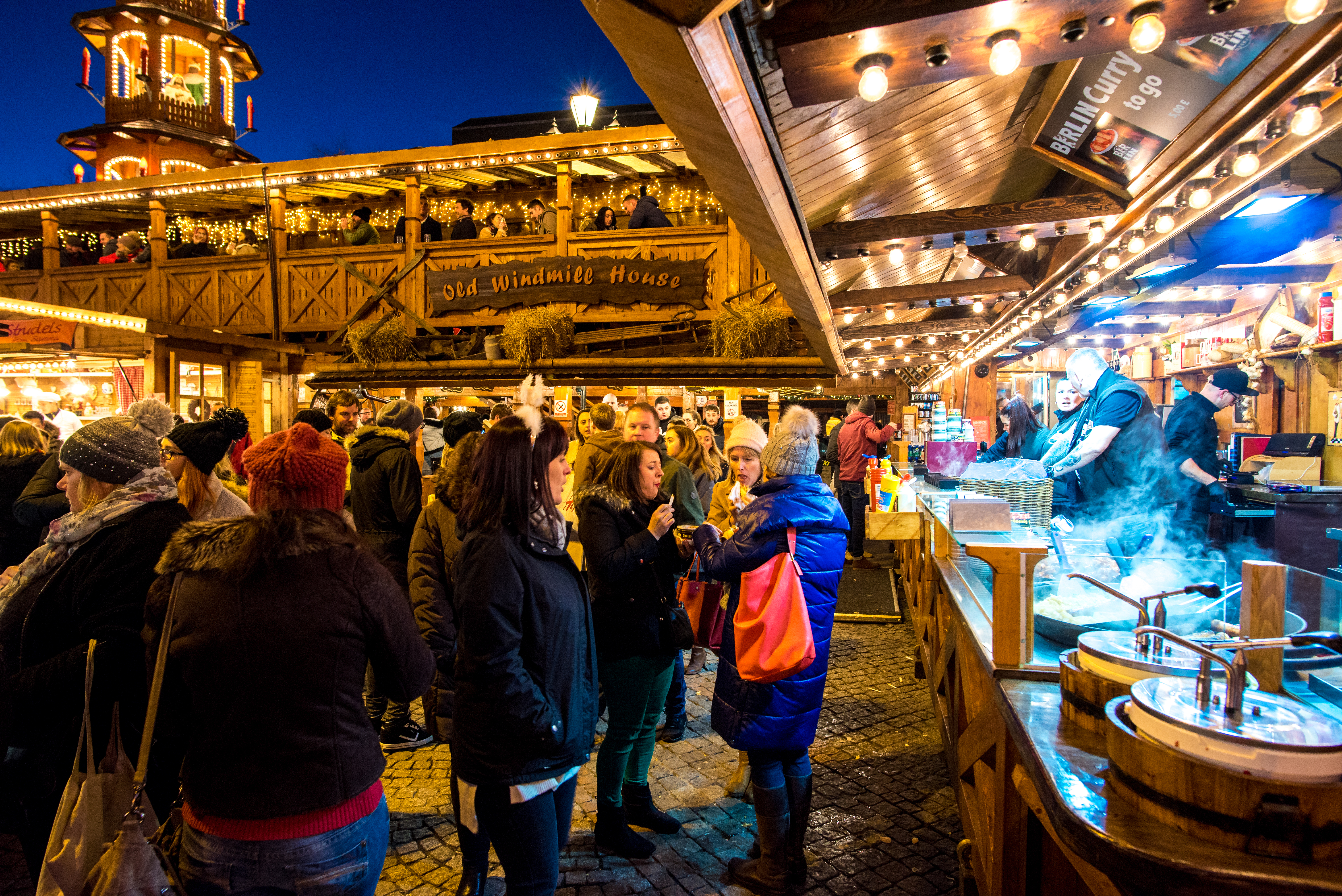 أسواق عيد الميلاد الطعام والشراب