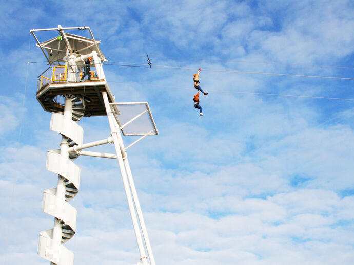 People at Brighton Zip