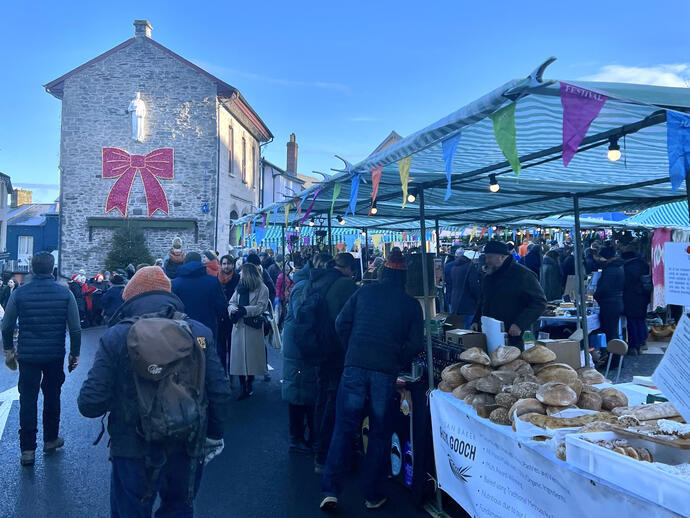 Hay Christmas Fayre, Hay-on-Wye, Powys