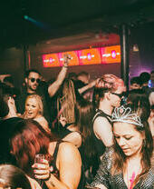 A group of people on a night out in OMG Liverpool