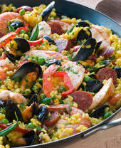 Valencian Paella in a Paella Pan