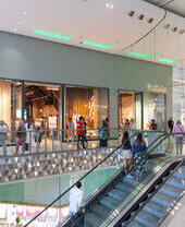 People inside a shopping centre