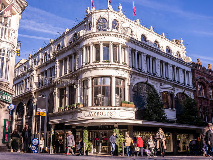An outside view of Jarrolds Independent Department Store in Norwich