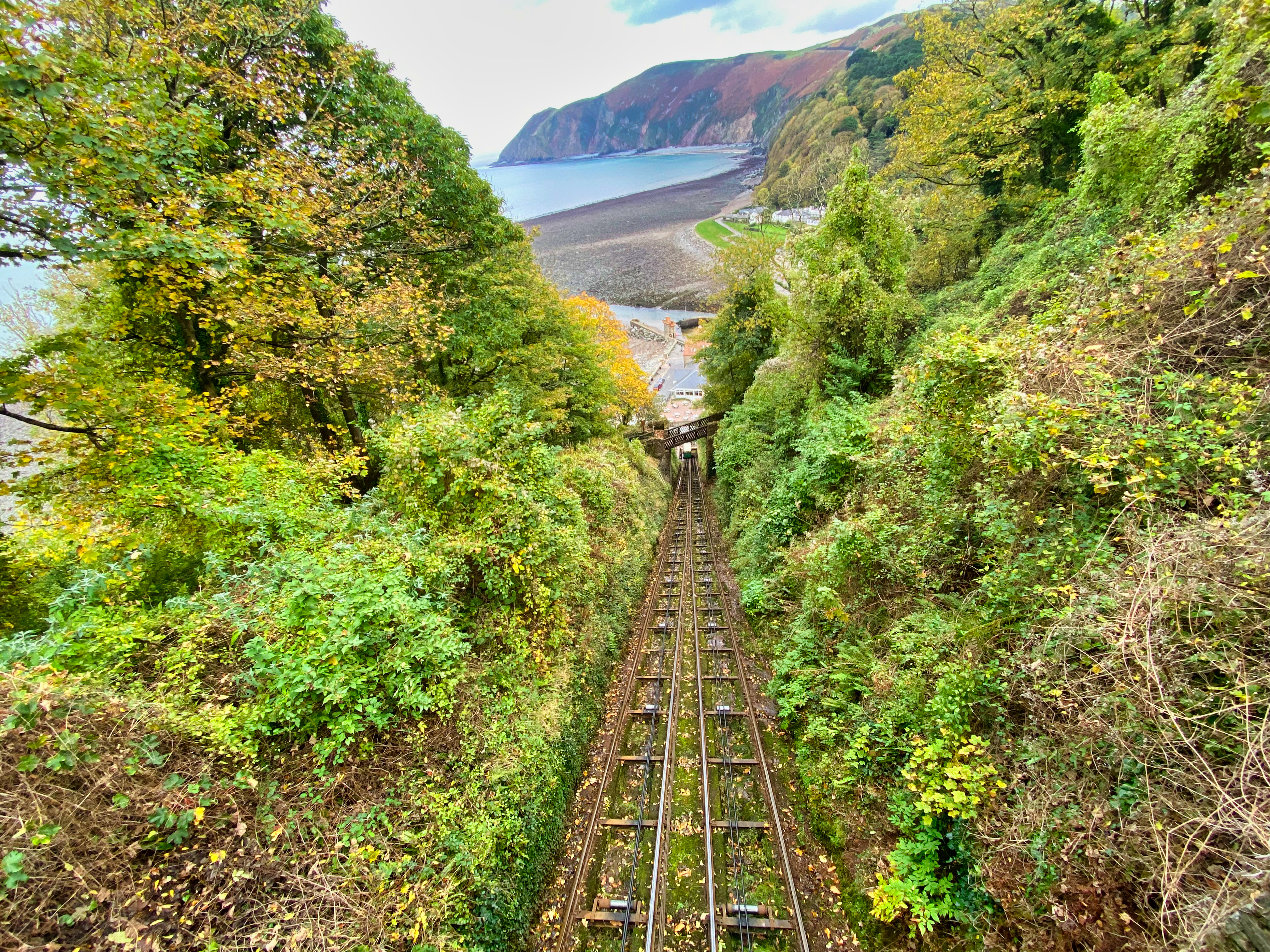 Photograph of Lynton and Lynmouth Cliff Railway in North Devon.
