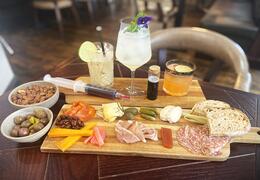 Zombie Cocktail Flight & Scavenger Snack Board