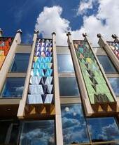 Exterior of Leeds Playhouse, Leeds, Yorkshire, previously West Yorkshire Playhouse.