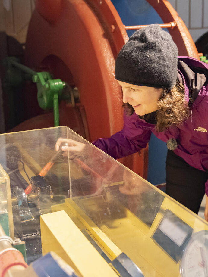Inside the Power House at Cragside, Northumberland