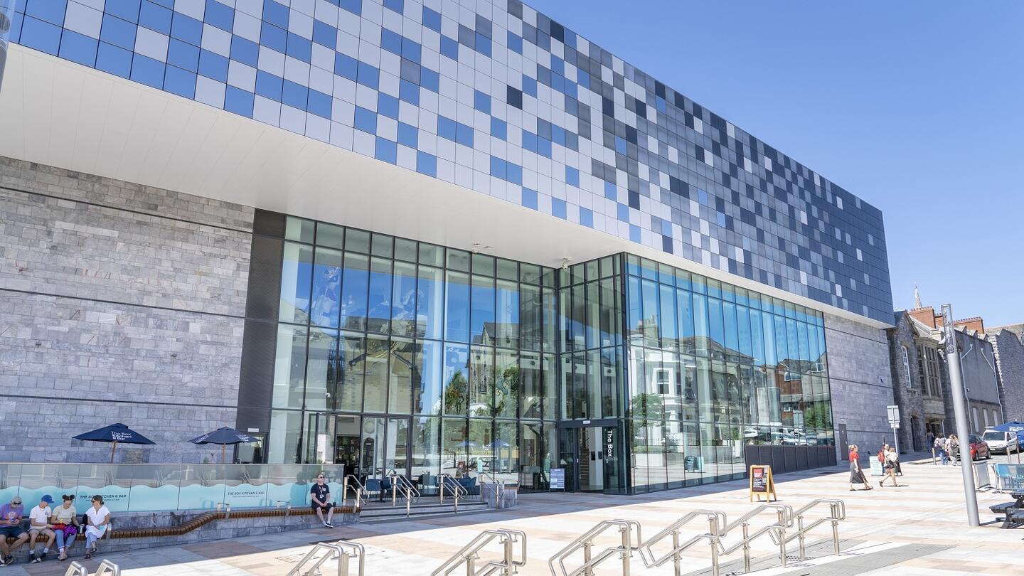 An exterior shot of The Box in Plymouth