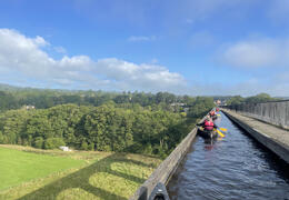 Piragüismo en el Acueducto de Llangollen