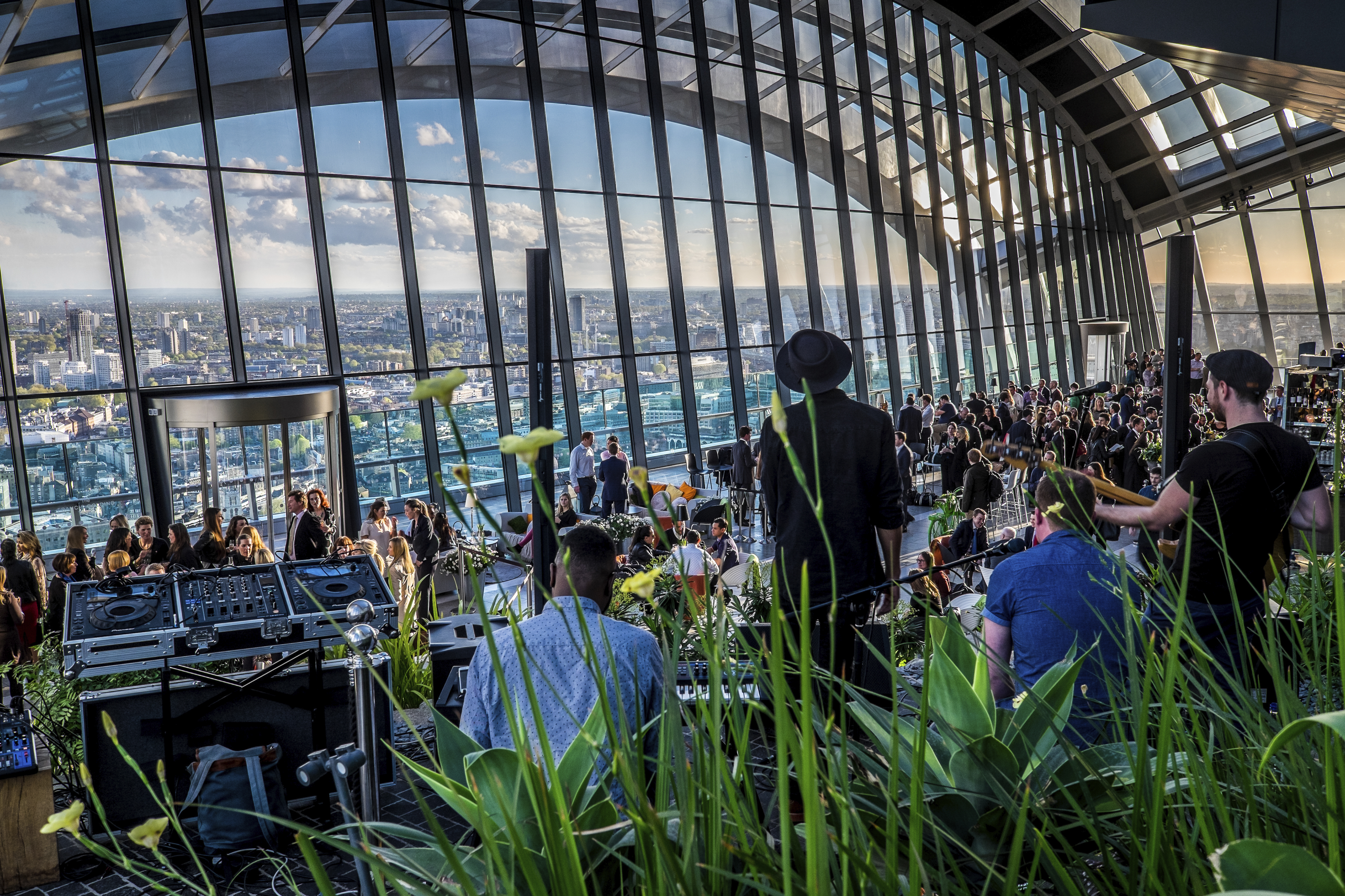 Interior view of the Sky Garden