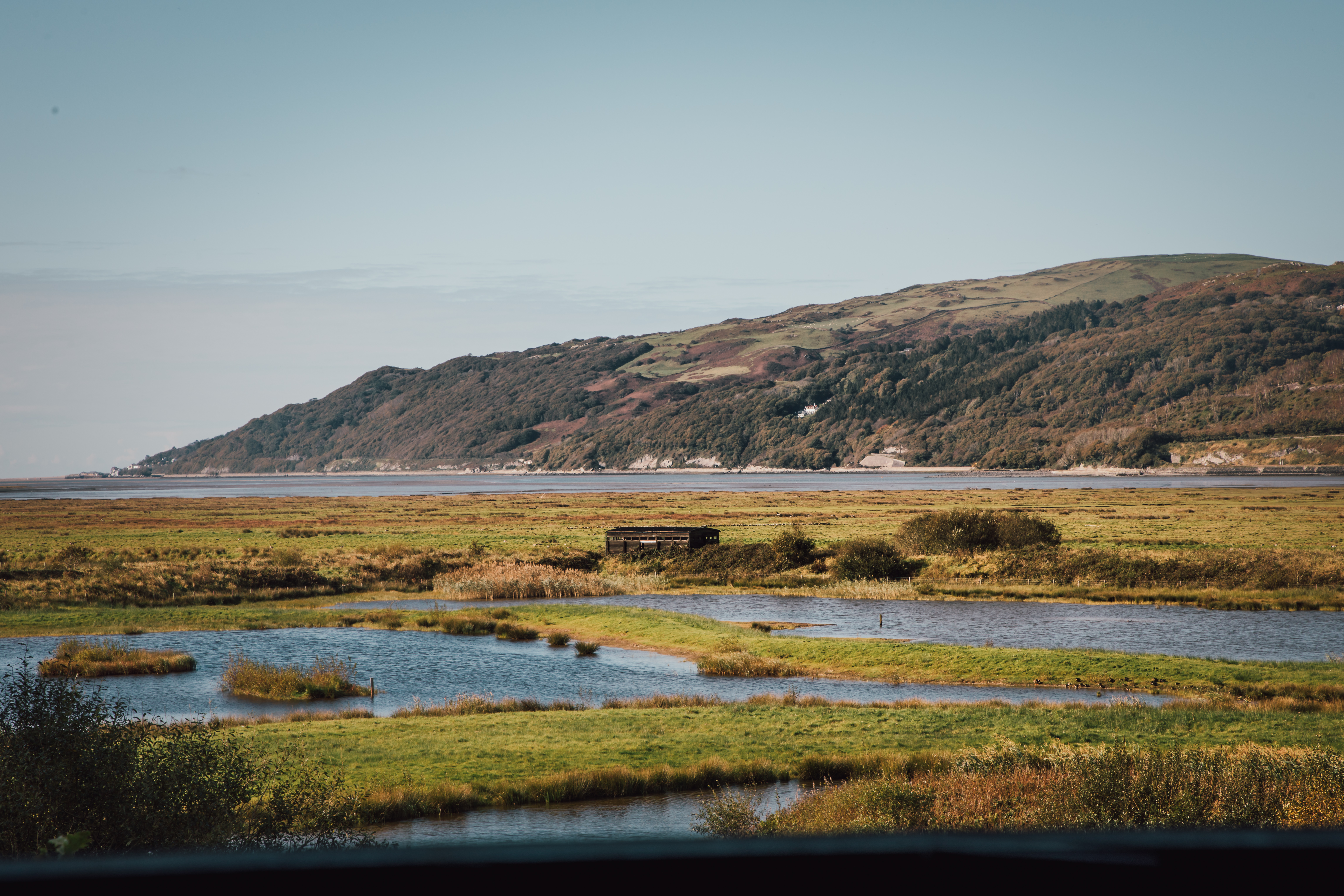 A landscape view of the Dyfi Biosphere Reserve in Wales