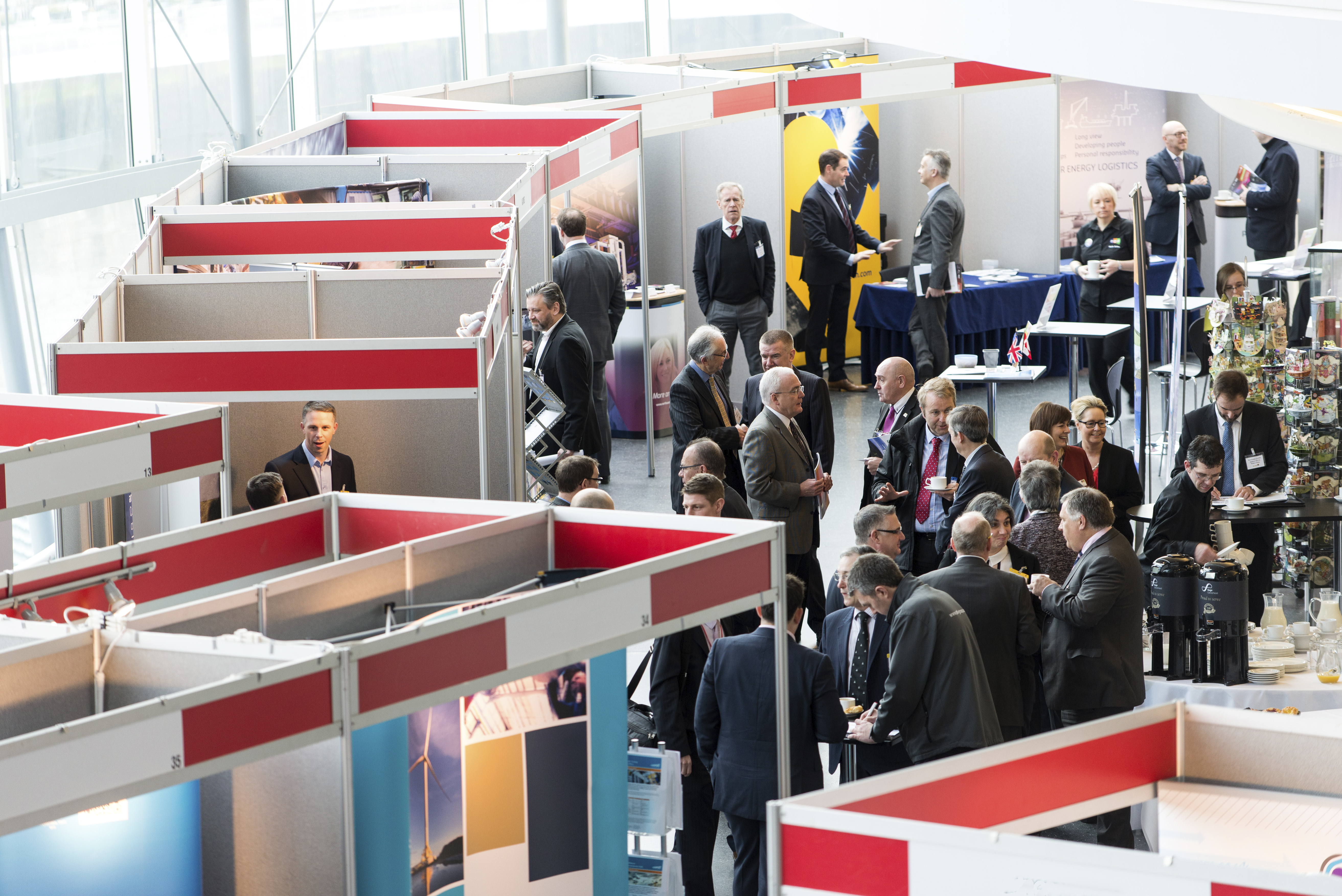 Groups of delegates at the NOF Energy National Conference and Exhibition