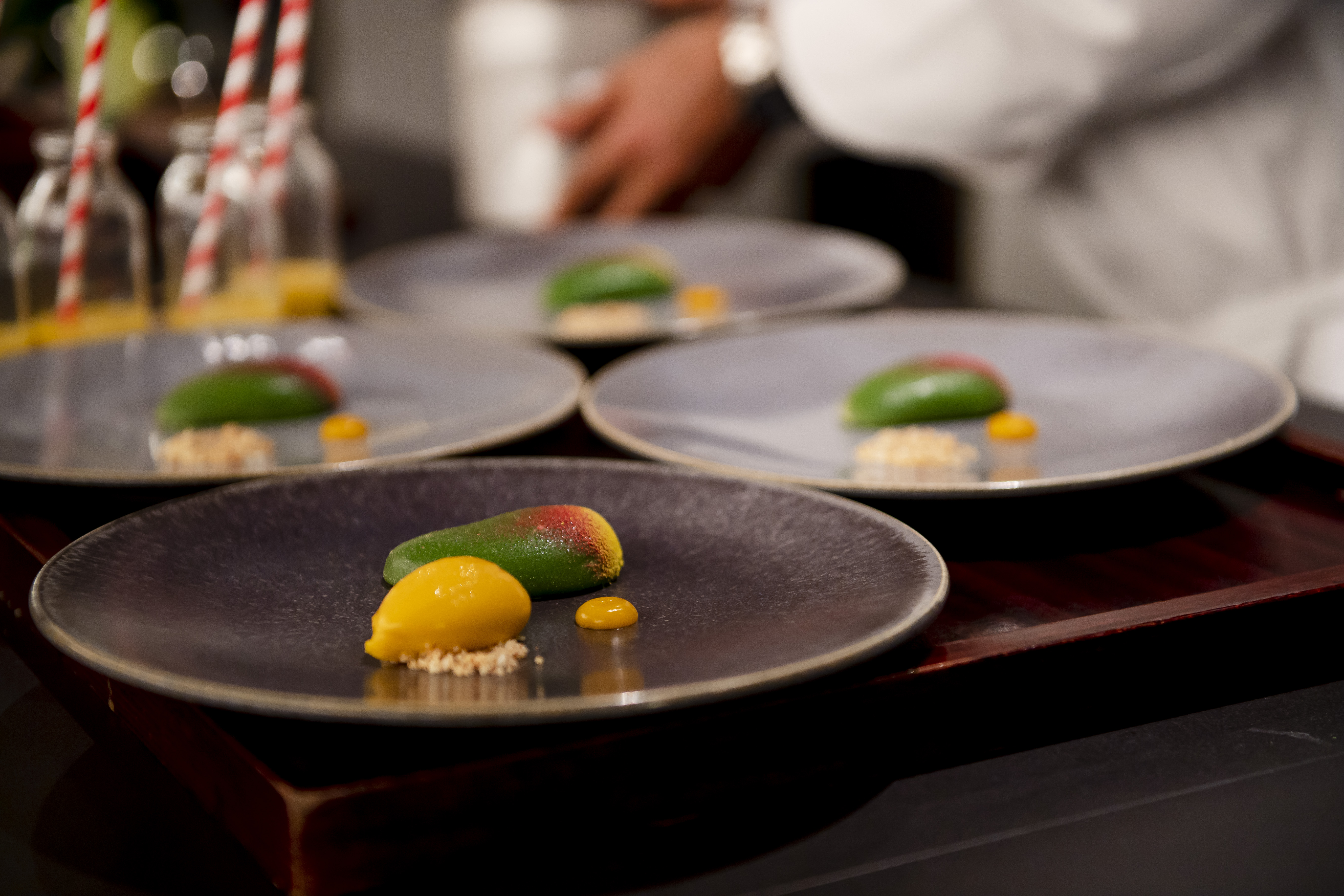 Food being prepared in a restaurant