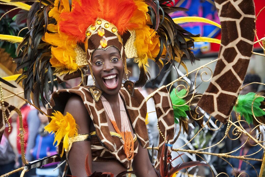 A dancer performing on the streets of Leeds