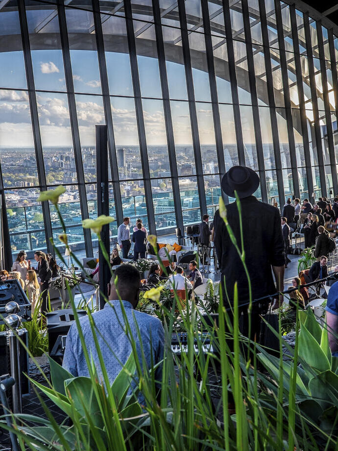 Interior view of the Sky Garden