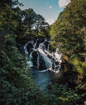 Rhaeadr Ewynnol (Swallow Falls) in Snowdonia/Eryri National Park, Wales