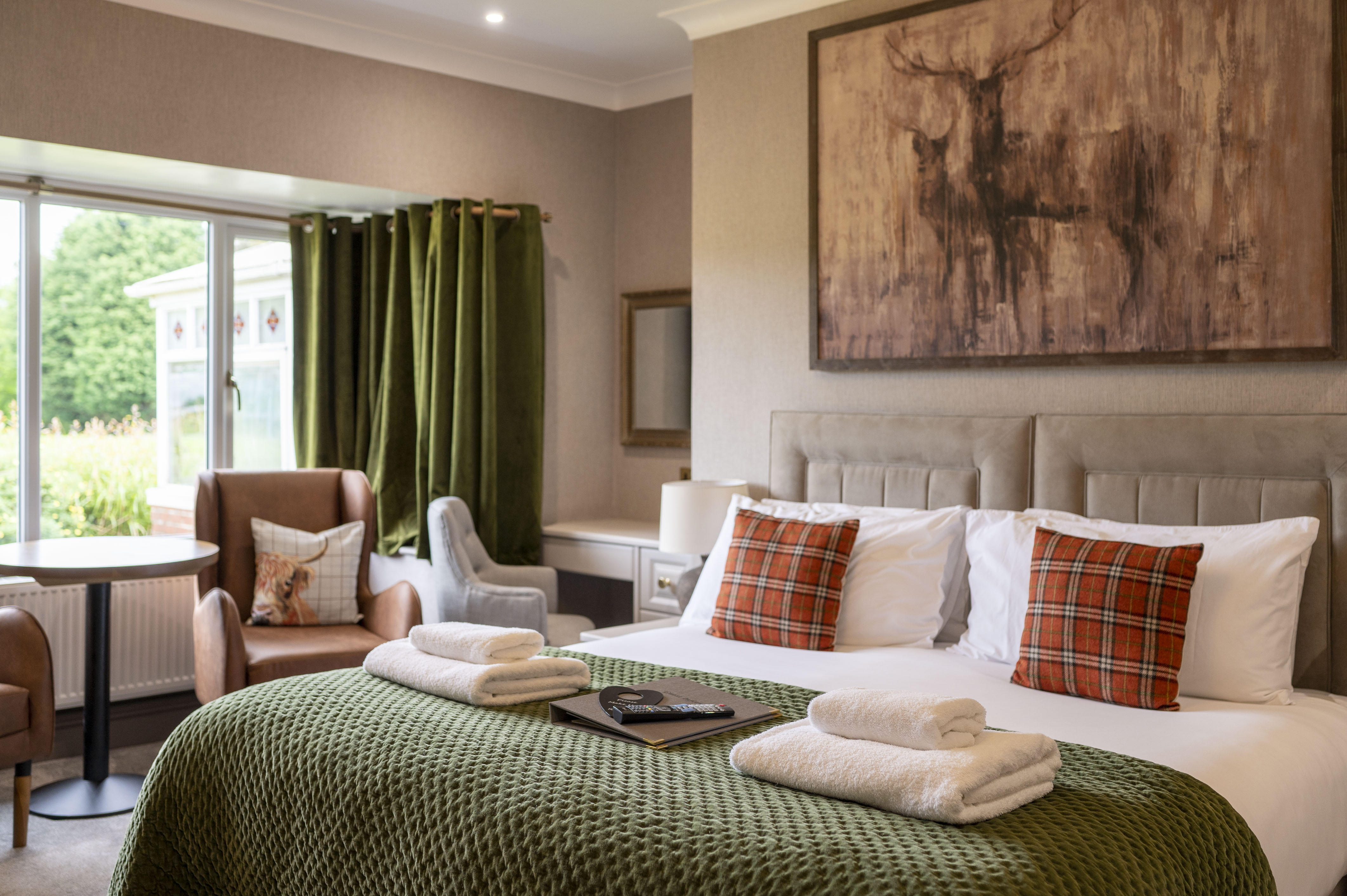 Accessible bedroom, large double bed