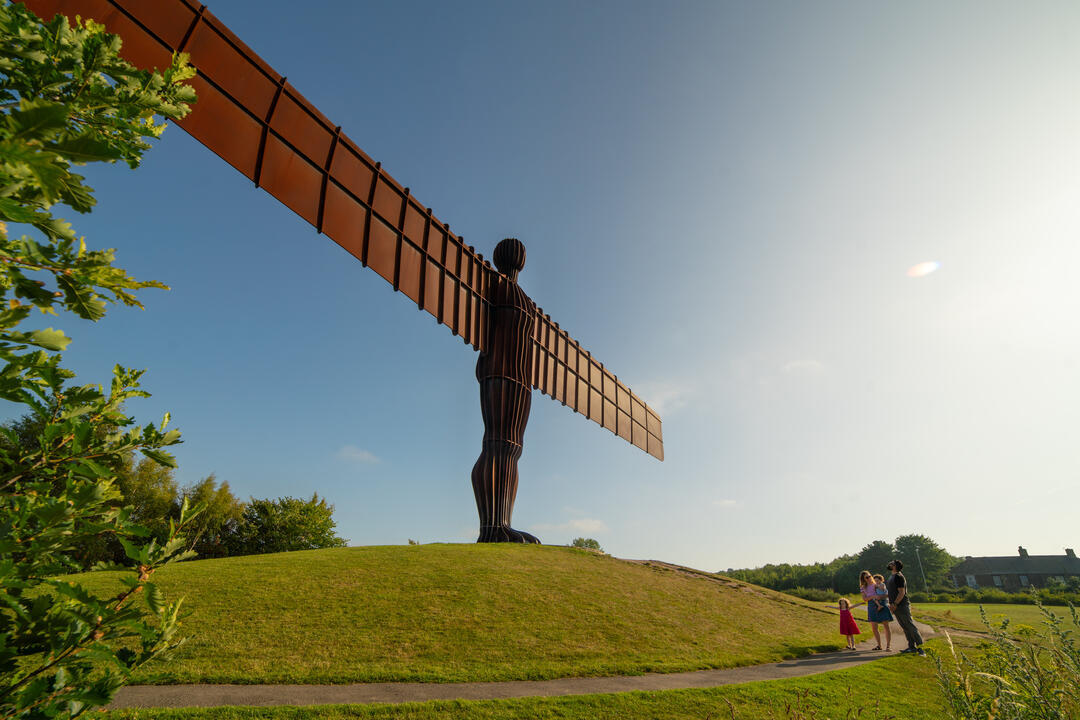 The Angel of the North, an iconic statue in northern England