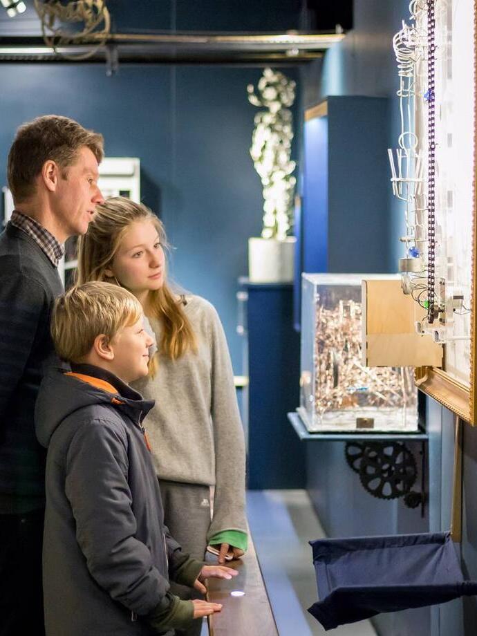 A family visiting the MAD Museum, Stratford-upon-Avon