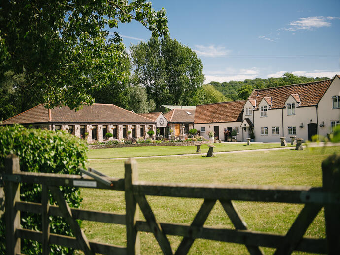 Exterior shot of a country estate