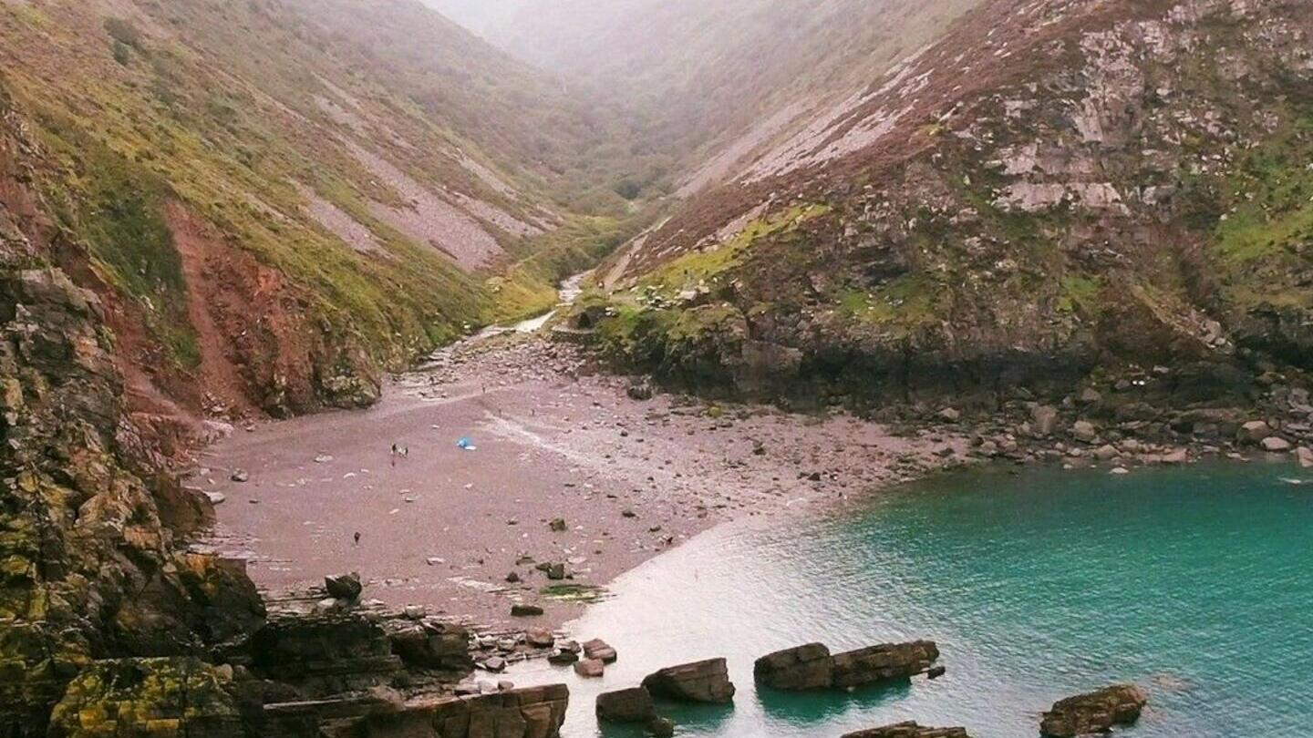Heddon's mouth, rugged walking route