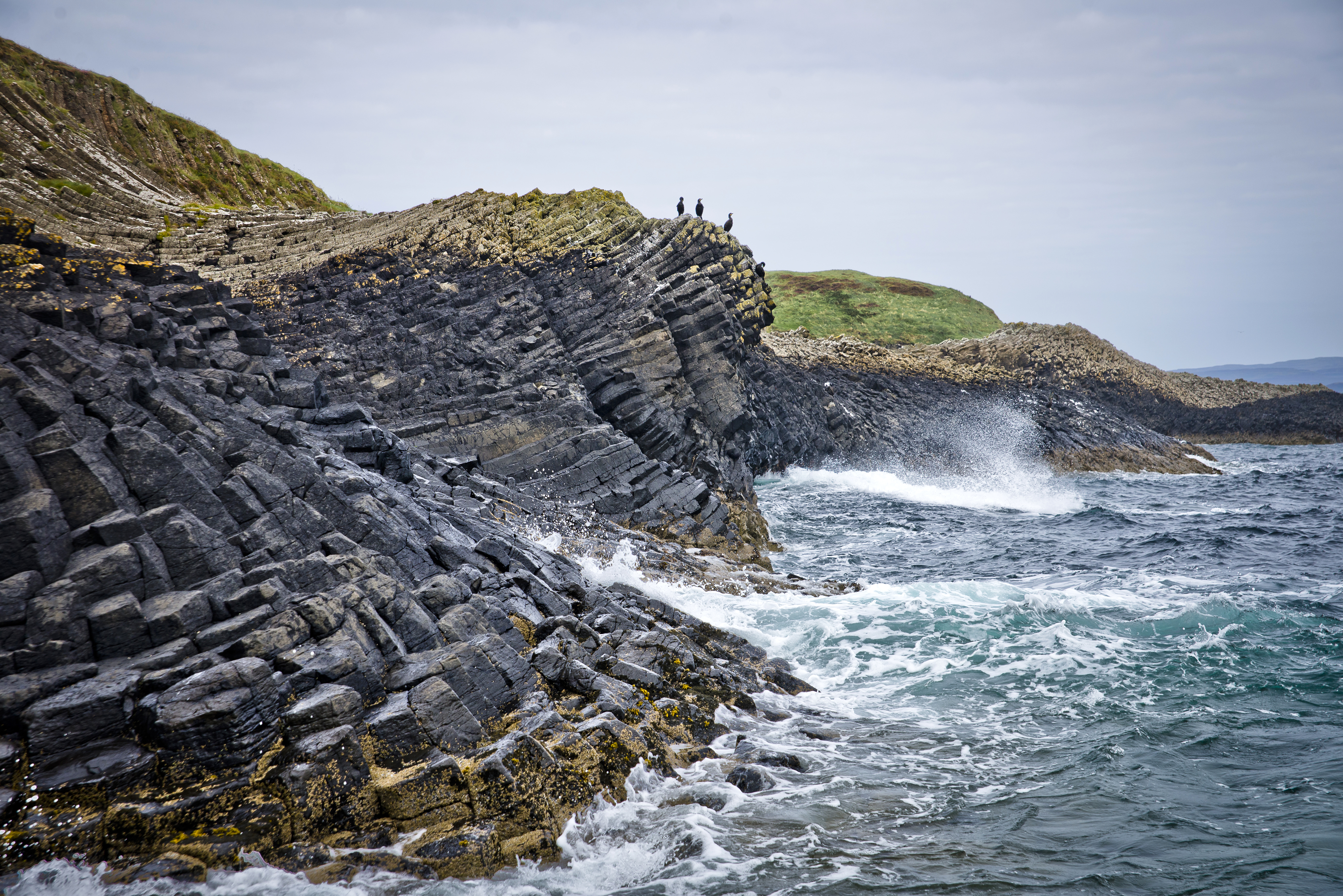 Staffa Island and Fingals Cave in the Inner Hebrides