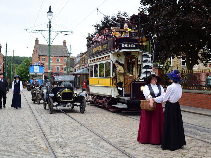Die Stadt aus den 1900er Jahren im Beamish Museum