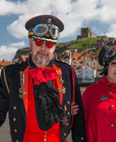 Goths in Whitby harbour