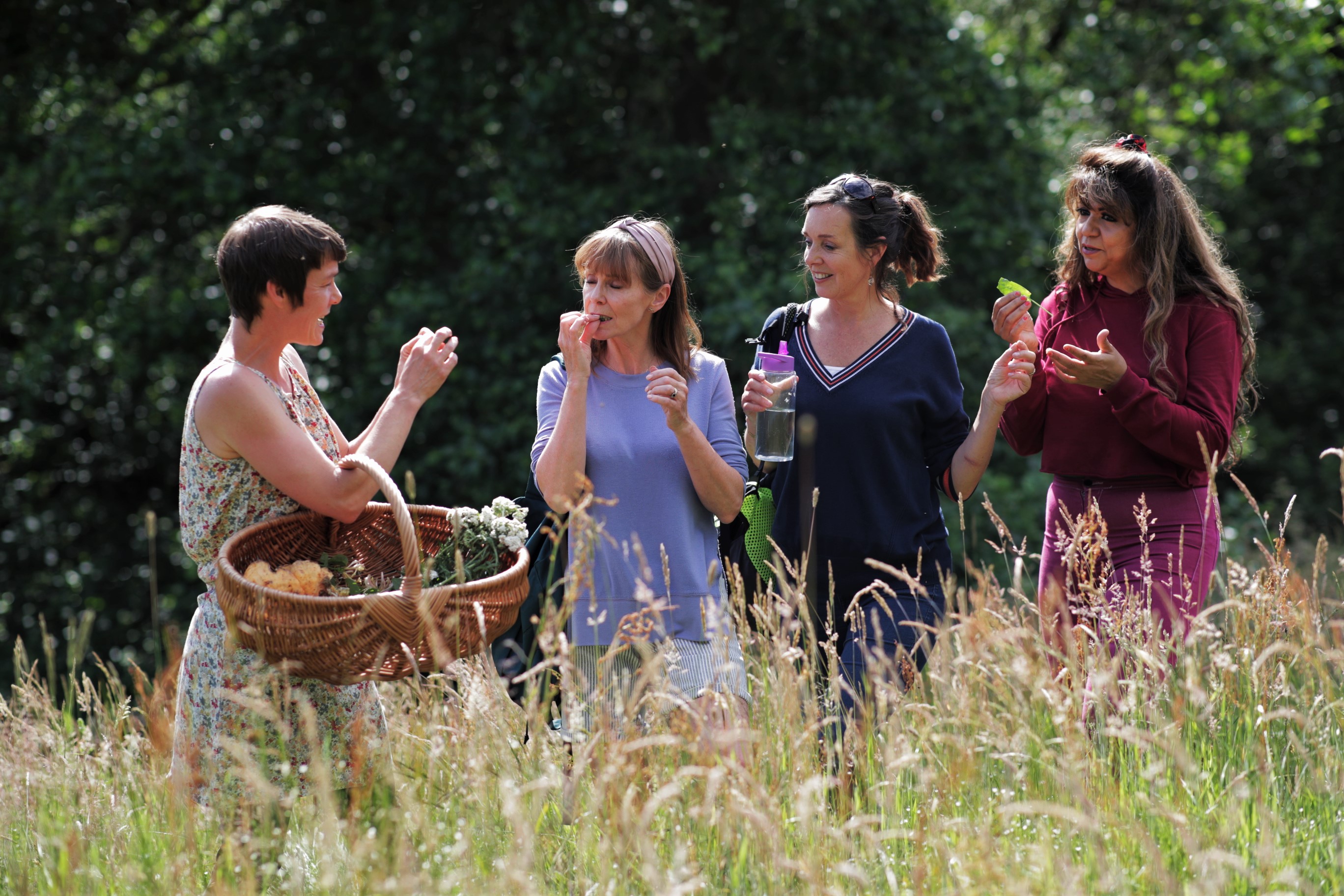 A group of people talking - Northern Wilds