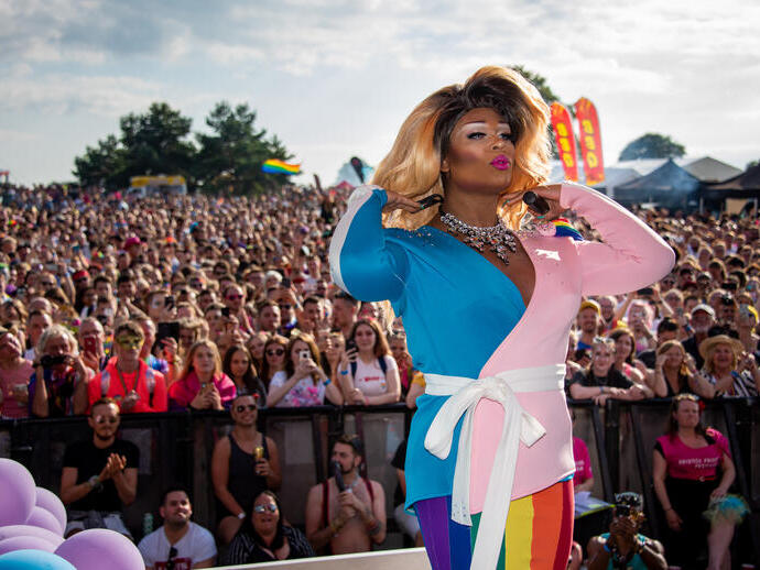 Pfefferminz bei der Bristol Pride
