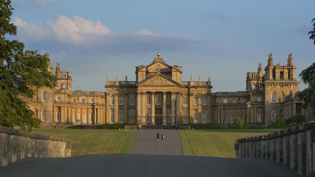 The exterior north facing front of a place bathed in sunshine.
